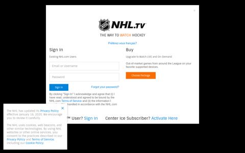 Login | NHL.com