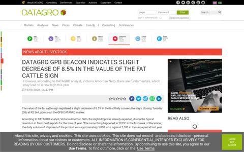 DATAGRO GPB beacon indicates slight decrease of 8.5% in the ...