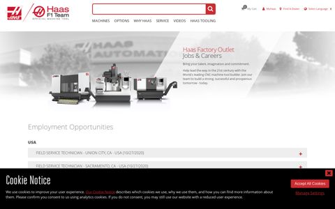 Haas Factory Outlet (HFO) Employment Opportunities