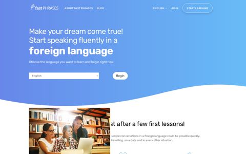 the express language learning online - Fast Phrases
