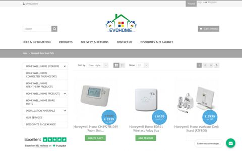 Honeywell Home Spare Parts - The EVOHOME Shop