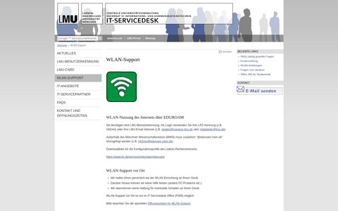WLAN-Support - LMU IT-Servicedesk - LMU München