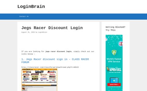 Jegs Racer Discount - Jegs Racer Discount Sign In - LoginBrain