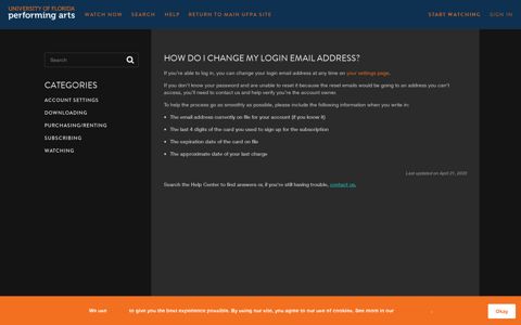 How do I change my login email address? - UFPA Live