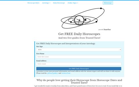 Sign up for FREE Dail Horoscopes! - Horoscope Dates