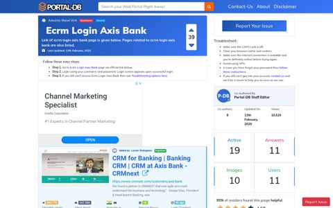 Ecrm Login Axis Bank - Portal-DB.live