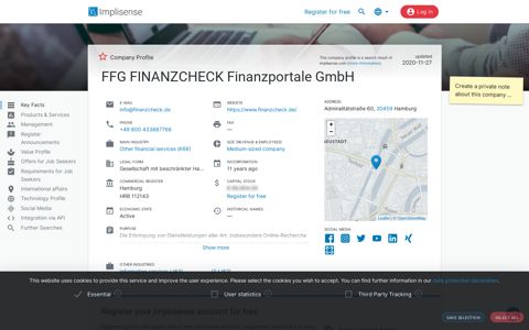 FFG FINANZCHECK Finanzportale GmbH | Implisense