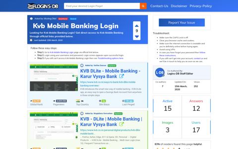 Kvb Mobile Banking Login - Logins-DB