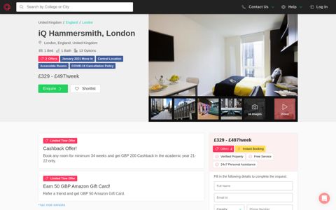 iQ Hammersmith, London | Student Housing - Amberstudent ...