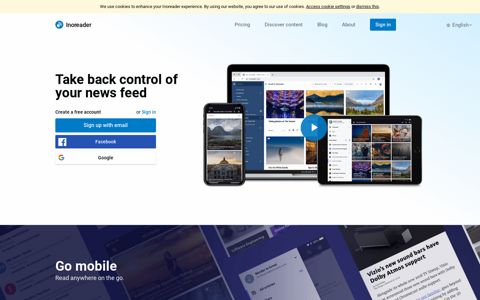 Inoreader - Take back control of your news feed