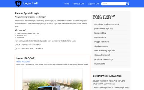 paccar eportal login - Official Login Page [100% Verified]