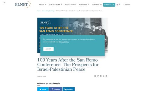 100 Years After the San Remo Conference: The ... - ELNET