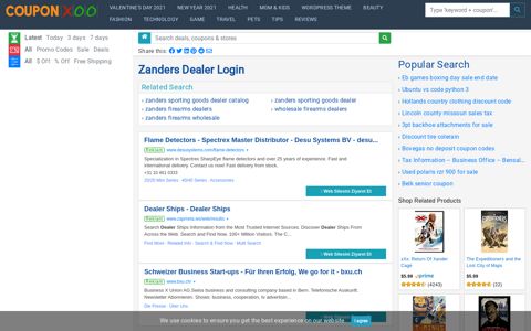 Zanders Dealer Login - 12/2020 - Couponxoo.com