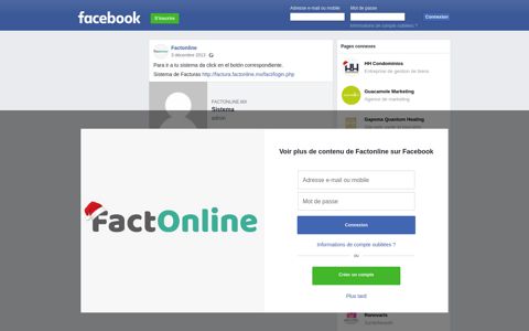 Factonline - Para ir a tu sistema da click en el botón ...