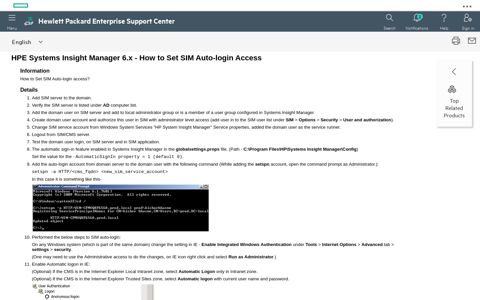 HPE Systems Insight Manager 6.x - How to Set SIM Auto-login ...