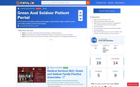 Green And Seidner Patient Portal