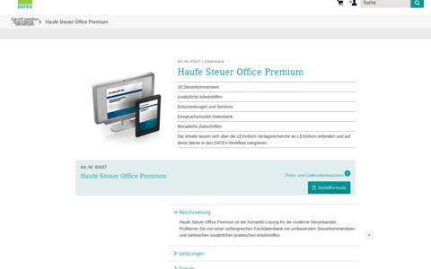 Haufe Steuer Office Premium - Datev