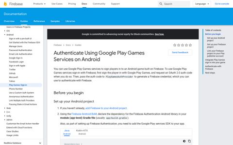 Authenticate Using Google Play Games Services on Android ...