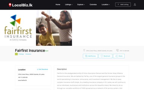 Fairfirst Insurance - Sri Lanka Business Directory