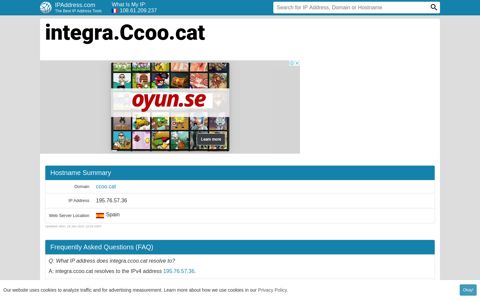 ▷ integra.Ccoo.cat : IntegraII - IPAddress.com