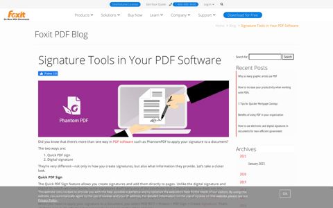 Signature Tools in Your PDF Software | Foxit PDF Blog
