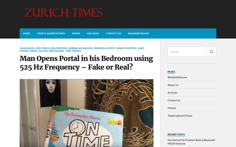 Man Opens Portal in his Bedroom using 525 Hz Frequency ...