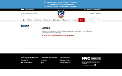 exams - NYC.gov