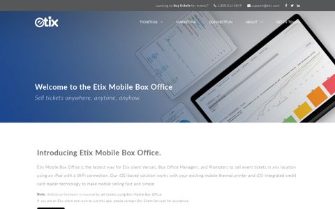 Ticketing Software for Mobile Box Office | Etix