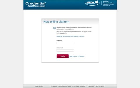 Credential Online Login