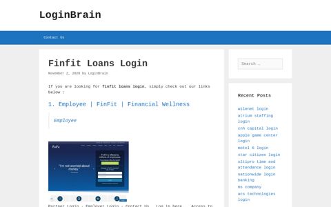finfit loans login - LoginBrain
