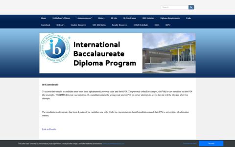 IB Exam Results - International Baccalaureate Diploma Program