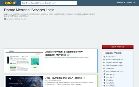 Encore Merchant Services Login - Loginii.com