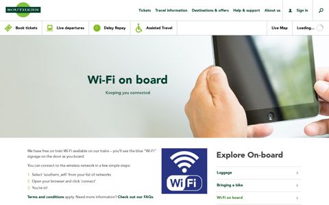 WiFi on the Train | Train Internet Connectivity | Southern Railway