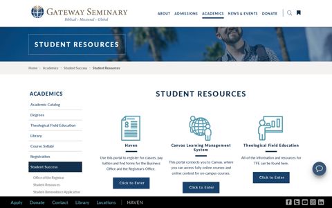 Student Resources | Gateway Seminary