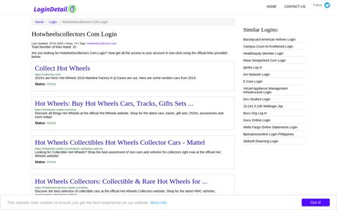 Hotwheelscollectors Com Login Collect Hot Wheels - https ...
