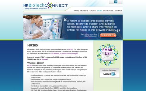 HR BioTech Connect » HR360