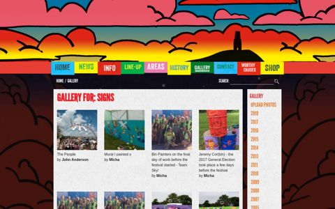 Gallery for: signs - Glastonbury Festival