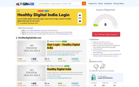 Healthy Digital India Login