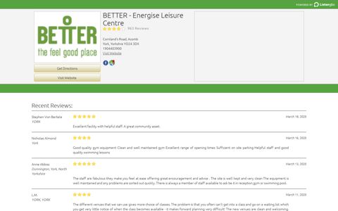 BETTER - Energise Leisure Centre | York, Yorkshre YO24 ...
