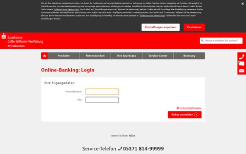 Login Online-Banking - Sparkasse Celle