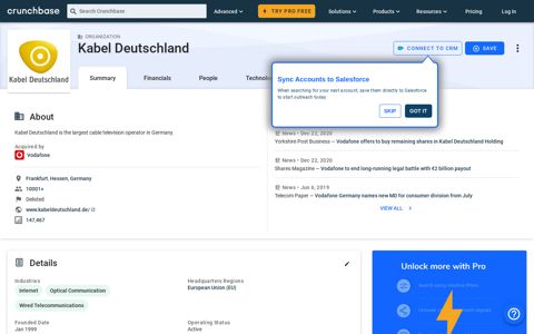 Kabel Deutschland - Crunchbase Company Profile & Funding