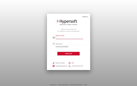 Hypersoft Kunden Login - MyHypersoft.com