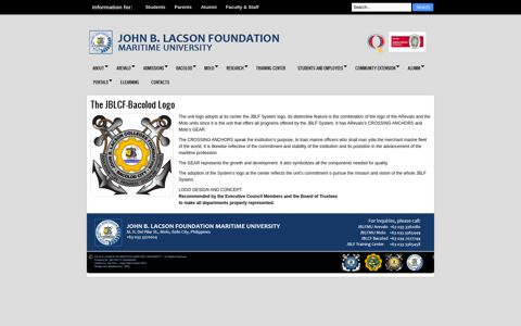 The JBLCF-Bacolod Logo | JBLFMU - 70 Years of Excellence ...