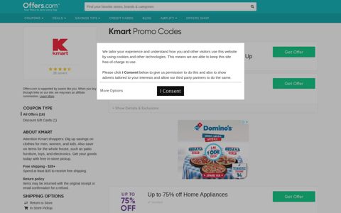 Kmart Promo Codes & Coupons 2020: 10% off + Free Shipping