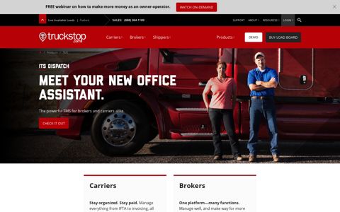 TMS - ITS Dispatch for carrriers and brokers - Truckstop.com