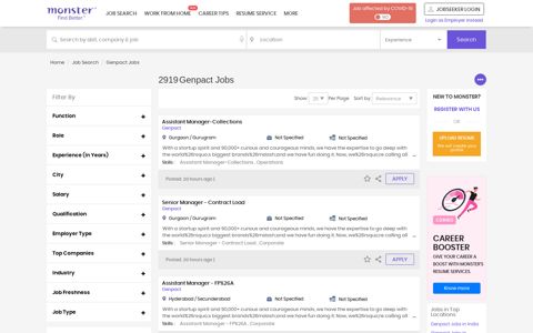 Genpact Jobs (Dec 2020) - Latest Genpact Job Vacancies ...