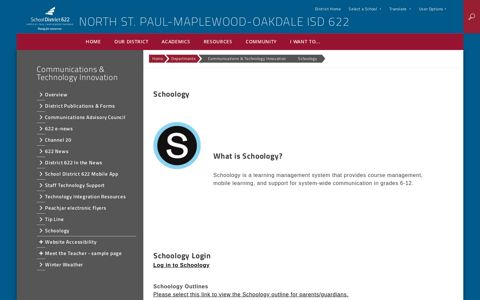 Schoology - North St. Paul-Maplewood-Oakdale ISD 622