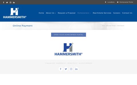 Online Payment | Hammersmith Management, Inc.