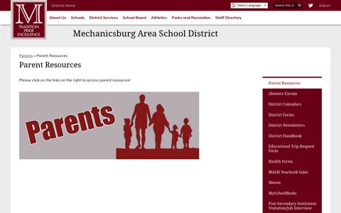 Parent Resources – Parents – Mechanicsburg Area School ...