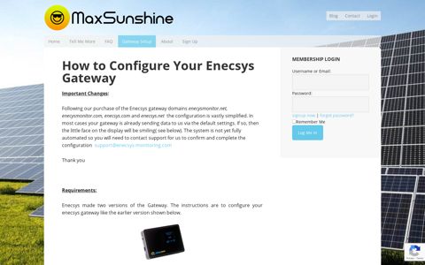 How to Configure Your Enecsys Gateway | Enecsys Monitoring